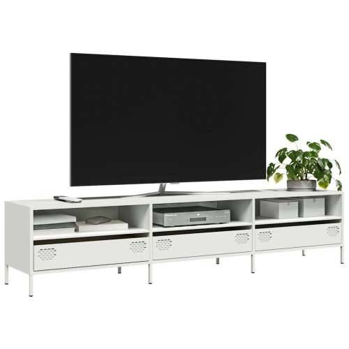 TV ormarić bijeli 202x39x43,5 cm hladno valjani čelik - Bijela 1 202 cm Cijena