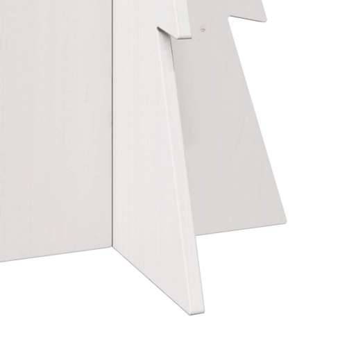 Drveno ukrasno božićno drvce bijelo 112 cm od masivne borovine - Bijela 112 cm 1 Cijena