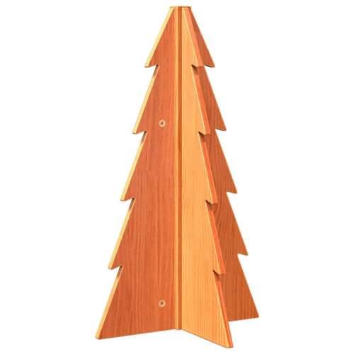 Drveno ukrasno božićno drvce voštano smeđi 69,5 cm od borovine - Voštano smeđa 69.5 cm 1 Cijena