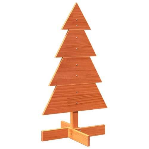 Drveno ukrasno božićno drvce voštano smeđi 80 cm od borovine - Voštano smeđa 80 cm 1 Cijena