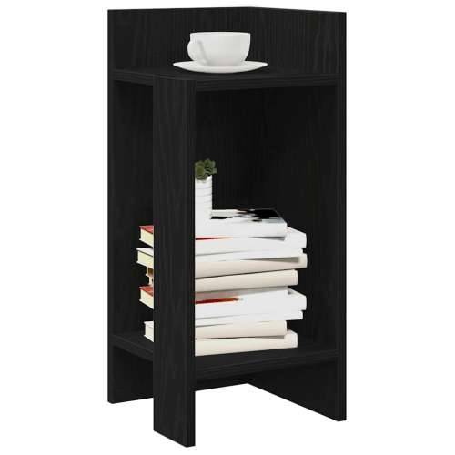 Pomoćni stolići 2 kom s policom crni 25,5x27x60 cm - Crna 2 Cijena
