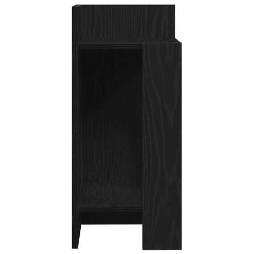 Pomoćni stolići 2 kom s policom crni 25,5x27x60 cm - Crna 2 Cijena
