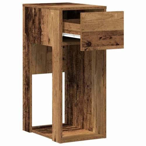 Tower stalak za računalo s ladicom boja staro drvo 30x44x74 cm - Staro drvo Cijena