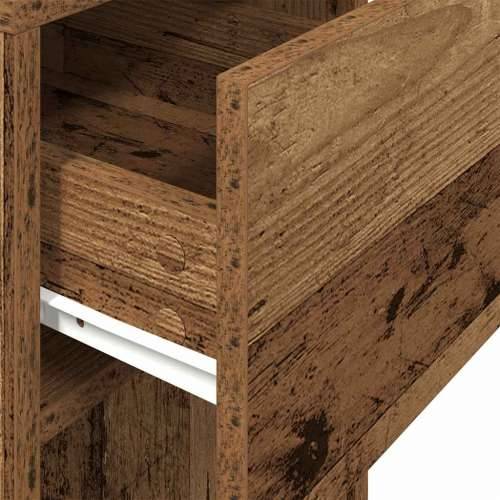 Tower stalak za računalo s ladicom boja staro drvo 30x44x74 cm - Staro drvo Cijena