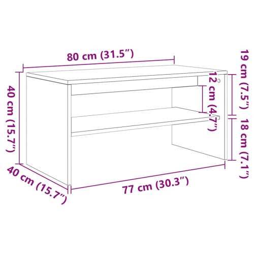 TV ormarić Artisan hrast 80x40x40 cm izrađeno drvo - artisian oak 80 x 40 x 40 cm 1 Cijena