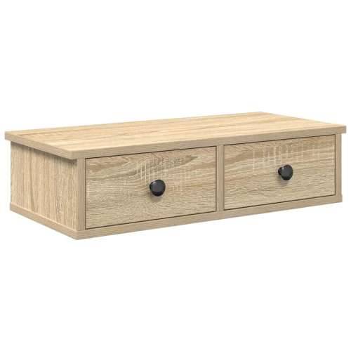 Zidna polica s ladicama sonoma hrast konstruirano drvo - sonoma hrast 60 x 25 x 15 cm 1 Cijena