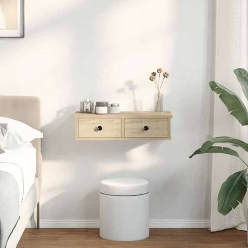Zidna polica s ladicama sonoma hrast konstruirano drvo - sonoma hrast 60 x 25 x 15 cm 1 Cijena