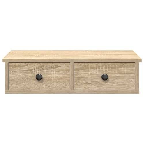 Zidna polica s ladicama sonoma hrast konstruirano drvo - sonoma hrast 60 x 25 x 15 cm 1 Cijena