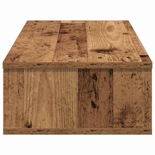 Zidna polica s ladicama staro drvo 80x34x17cm konstruirano drvo - Staro drvo 80 x 31 x 17 cm 1 Cijena