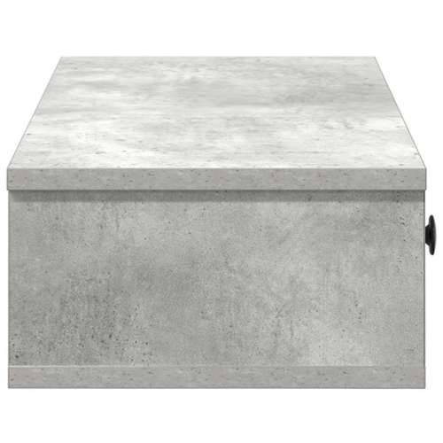 Zidna polica s ladicama beton siva konstruirano drvo - Beton siva 100 x 34 x 19 cm 1 Cijena