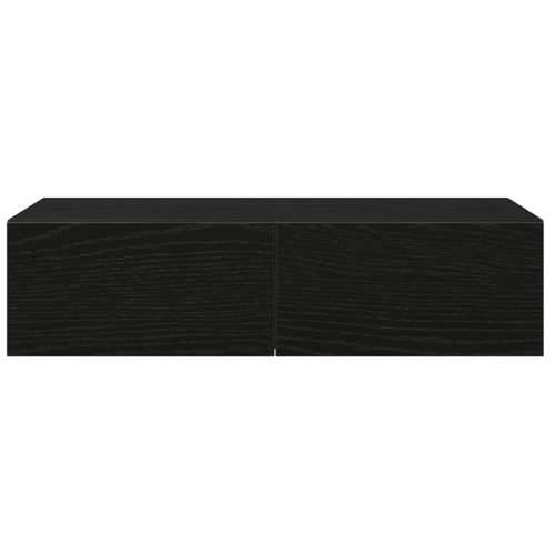 Zidna polica s ladicama crna 60x26,5x15 cm izrađeno drvo - Crna 60 x 26.5 x 15 cm 1 Cijena