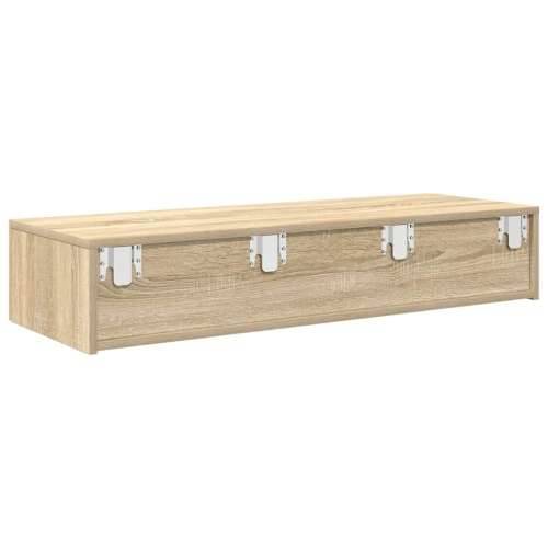 Zidna polica s ladicama sonoma hrast 100x36x19 cm izrađeno drvo - sonoma hrast 100 x 36 x 19 cm 1 Cijena