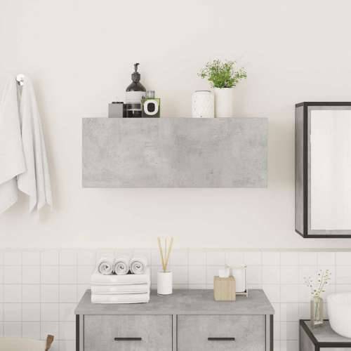 Kupaonski zidni ormarić beton sivi 80x25x30cm konstruirano drvo - Beton siva 80 x 25 x 30 cm 1 Cijena