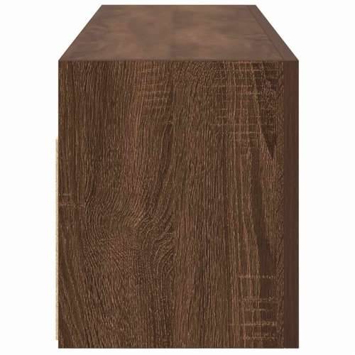 Kupaonski zidni ormarić smeđi hrast 100x25x30 cm izrađeno drvo - Smeđi hrast 100 x 25 x 30 cm 1 Cijena