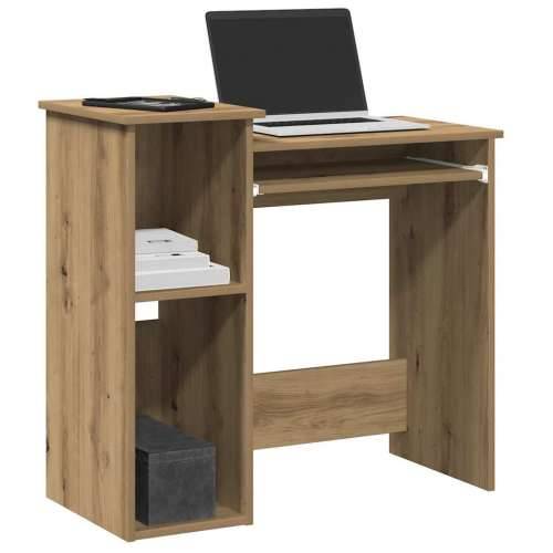 Radni stol s policama boja hrasta artisan 84x40x78 cm drveni - hrast artisan Cijena
