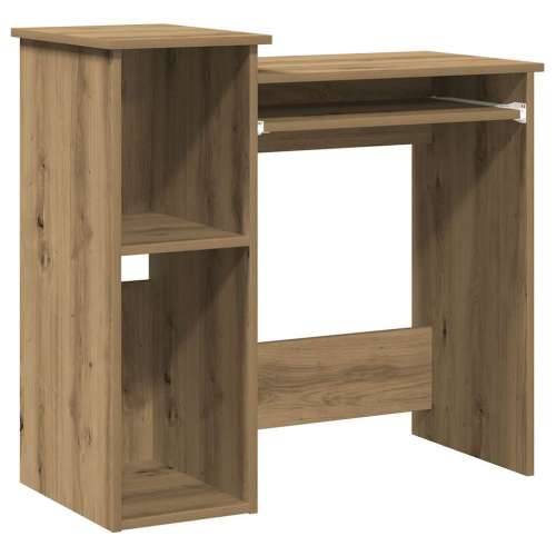 Radni stol s policama boja hrasta artisan 84x40x78 cm drveni - hrast artisan Cijena