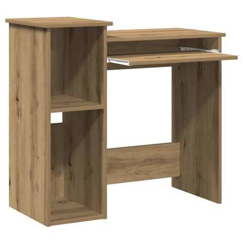 Radni stol s policama boja hrasta artisan 84x40x78 cm drveni - hrast artisan Cijena