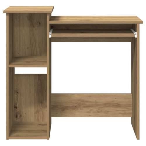 Radni stol s policama boja hrasta artisan 84x40x78 cm drveni - hrast artisan Cijena