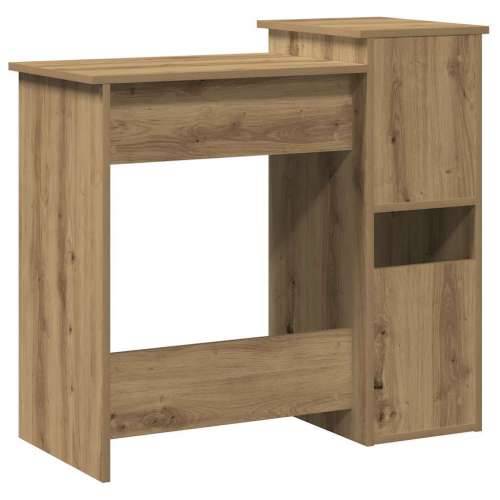 Radni stol s policama boja hrasta artisan 84x40x78 cm drveni - hrast artisan Cijena