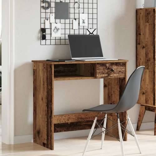 Radni stol boja starog drva 80 x 40 x 75 cm konstruirano drvo - Staro drvo Cijena