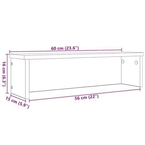 Kuhinjski stalci koji se mogu složiti 2 kom bijeli 60x15x16 cm - Bijela 60 x 15 x 16 cm 2 Cijena
