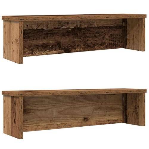 Kuhinjski stalci koji se mogu složiti 2 kom crni 60x15x16 cm - Staro drvo 60 x 15 x 16 cm 2 Cijena