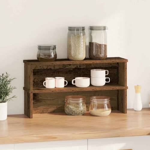 Kuhinjski stalci koji se mogu složiti 2 kom crni 60x15x16 cm - Staro drvo 60 x 15 x 16 cm 2 Cijena