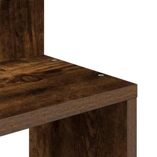Kutna zidna polica boja dimljenog hrasta 32x32x127,5 cm drvena - Dimljeni hrast 32 x 32 x 127.5 cm 1 Cijena