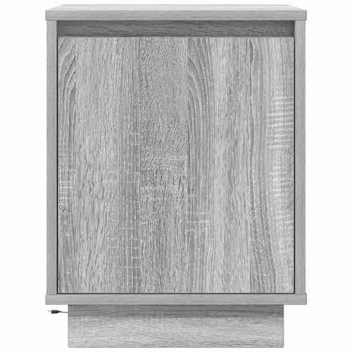 Noćni ormarić s LED svjetlima siva boja hrasta 38x34x50 cm - Sivi hrast sonoma 1 Cijena