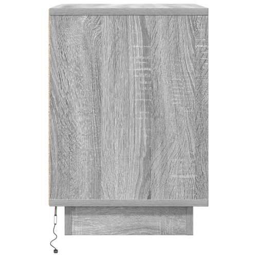 Noćni ormarić s LED svjetlima siva boja hrasta 38x34x50 cm - Sivi hrast sonoma 1 Cijena