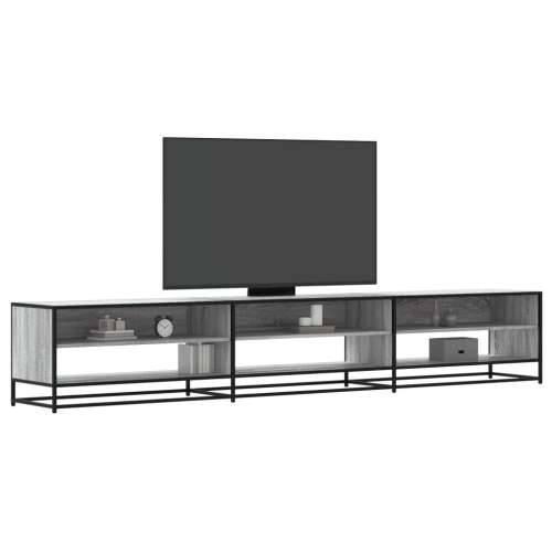 TV ormarić sivi Sonoma 270x40x46 cm izrađeno drvo - Sivi hrast sonoma 1 270 cm Cijena