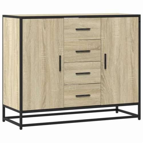 Komoda sonoma hrast 92x35x76 cm izrađeno drvo - sonoma hrast 1 Cijena