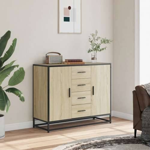 Komoda sonoma hrast 92x35x76 cm izrađeno drvo - sonoma hrast 1 Cijena
