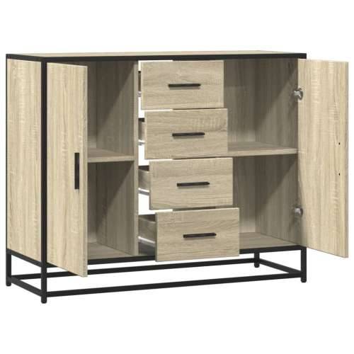 Komoda sonoma hrast 92x35x76 cm izrađeno drvo - sonoma hrast 1 Cijena