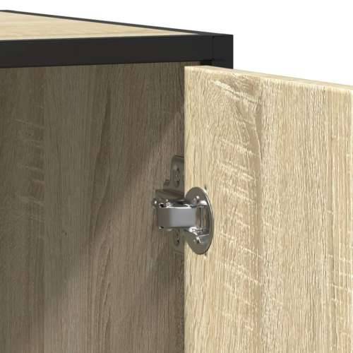 Komoda sonoma hrast 92x35x76 cm izrađeno drvo - sonoma hrast 1 Cijena