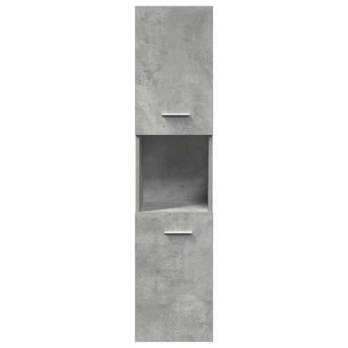 4-dijelni set kupaonskog namještaja siva boja betona drveni - Beton siva 90 x 38.5 x 46 cm 1 Cijena