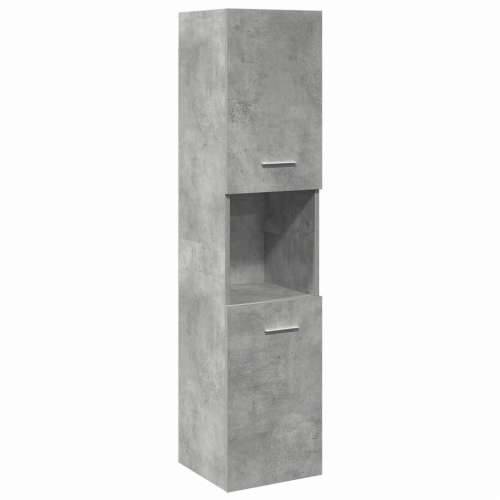 4-dijelni set kupaonskog namještaja siva boja betona drveni - Beton siva 90 x 38.5 x 46 cm 1 Cijena