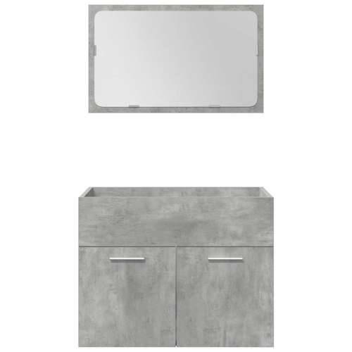 5-dijelni set kupaonskog namještaja siva boja betona drveni - Beton siva 60 x 38.5 x 46 cm 1 5 Cijena