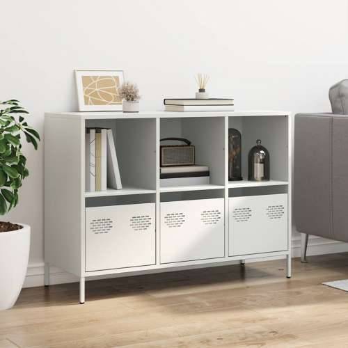 Komoda bijela 101,5x39x73,5 cm hladno valjani čelik - Bijela 1 101.5 cm Cijena
