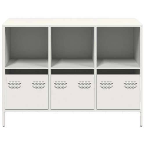 Komoda bijela 101,5x39x73,5 cm hladno valjani čelik - Bijela 1 101.5 cm Cijena