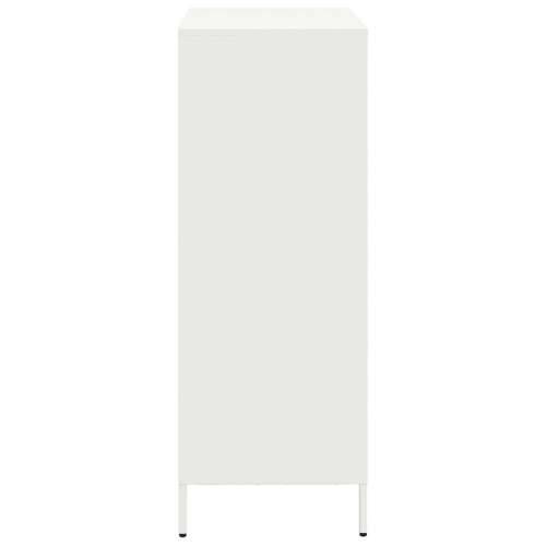 Visoka komoda bijela 68x39x103,5 cm čelična Bijela 1 Cijena