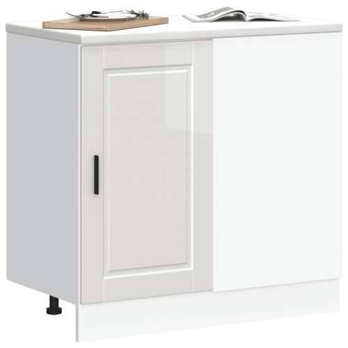 Donji kuhinjski ormarić Porto sjaj bijeli konstruirano drvo - Visoko sjajno bijela 86 x 46 x 81.5 cm 1 1x corner bottom cabinet  Cijena