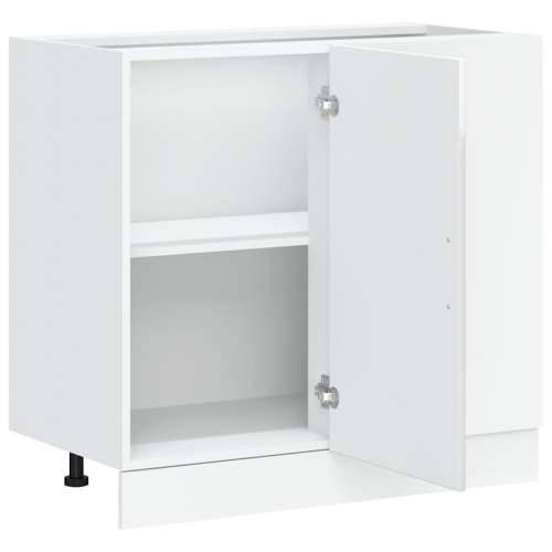 Donji kuhinjski ormarić Porto sjaj bijeli konstruirano drvo - Visoko sjajno bijela 86 x 46 x 81.5 cm 1 1x corner bottom cabinet  Cijena
