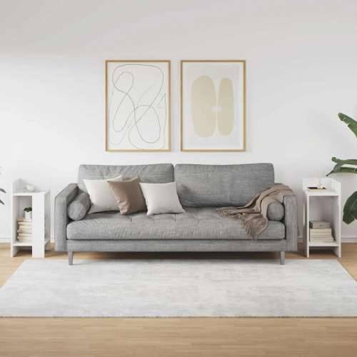Pomoćni stolići 2 kom s policom bijeli 25,5x27x60 cm - Bijela 2 Cijena