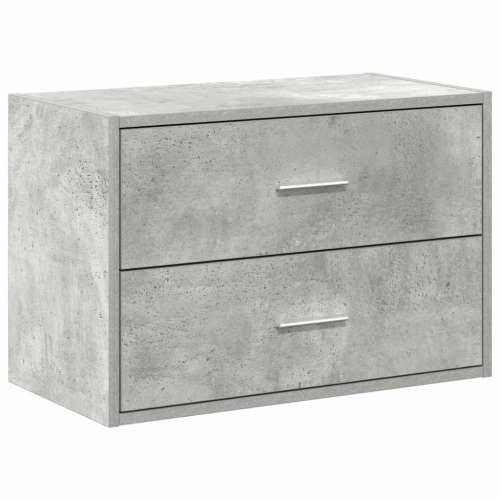 Ormarić s 2 ladice boja hrast 60x31x40 cm konstruirano drvo - Beton siva 1 Cijena