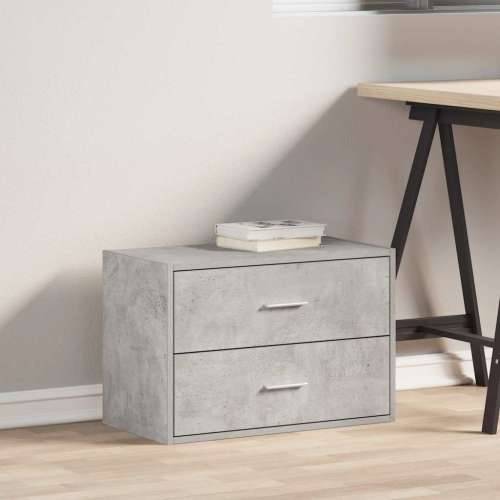 Ormarić s 2 ladice boja hrast 60x31x40 cm konstruirano drvo - Beton siva 1 Cijena