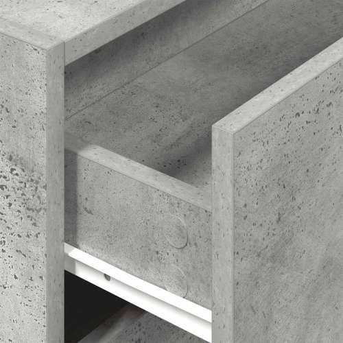 Ormarić s 2 ladice boja hrast 60x31x40 cm konstruirano drvo - Beton siva 1 Cijena
