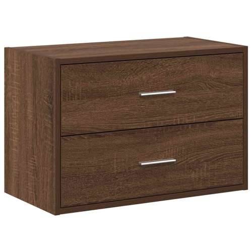 Ormarić s 2 ladice boja hrast 60x31x40 cm konstruirano drvo - Smeđi hrast 1 Cijena