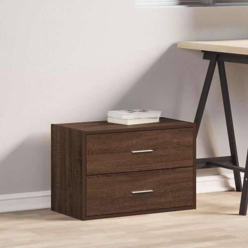Ormarić s 2 ladice boja hrast 60x31x40 cm konstruirano drvo - Smeđi hrast 1 Cijena