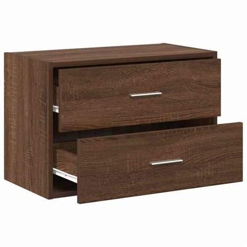 Ormarić s 2 ladice boja hrast 60x31x40 cm konstruirano drvo - Smeđi hrast 1 Cijena